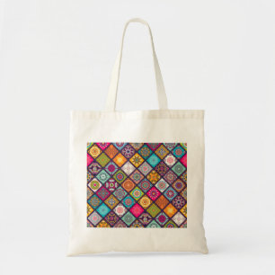 Mandala patroon kleurrijk Marokkaans Tote Bag