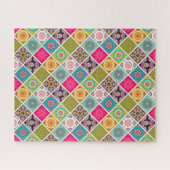 Mandala patroon kleurrijke etnische Marokkaanse Legpuzzel (Horizontaal)