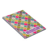 Mandala patroon kleurrijke Marokkaanse naam Notitieboek (Rechterzijde)