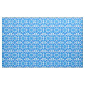 Mandala patroon, kobalt, turquoise en wit stof (Yard (91,4 cm))