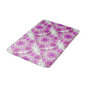 Mandala patroon, lavendel, roze, warm roze, wit badmat (Gekanteld)