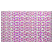 Mandala patroon, lavendel, roze, warm roze, wit stof (Yard (91,4 cm))