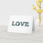 Mandala Patroon LIEFDE Typografie Kaart (Gele Bloem)
