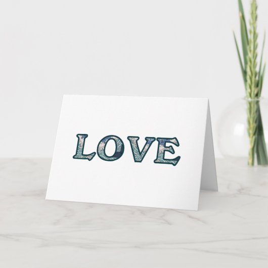Mandala Patroon LIEFDE Typografie Kaart (Voorkant)