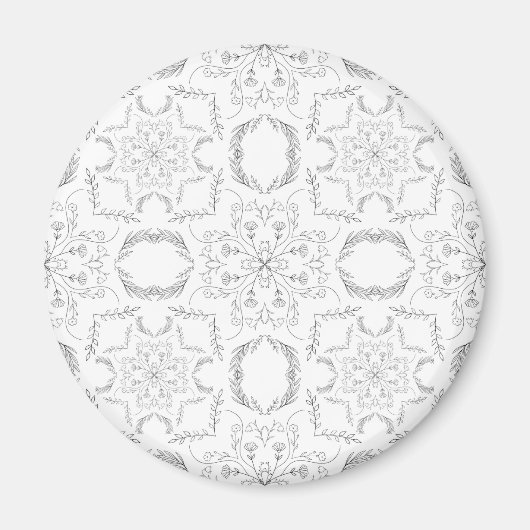 Mandala patroon magneet (Voorkant)