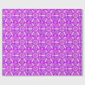 Mandala patroon, paars, orchidee en roze cadeaupapier (Vlak)