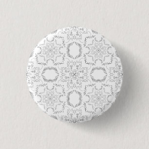 Mandala patroon ronde button 3,2 cm
