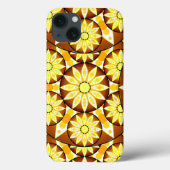 Mandala patroon, schaduwen van bruin en goud Case-Mate iPhone case (Achterkant)