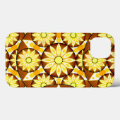 Mandala patroon, schaduwen van bruin en goud Case-Mate iPhone case (Achterkant (horizontaal))