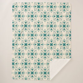 Mandala patroon Sherpa Blanket Deken