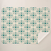 Mandala patroon Sherpa Blanket Deken (Voorkant (horizontaal))