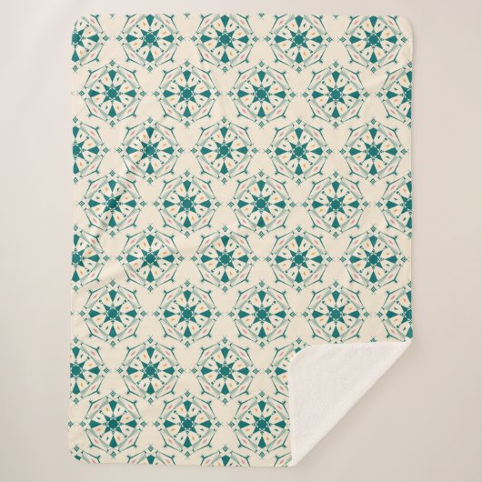 Mandala patroon Sherpa Blanket Sherpa Deken (Voorkant)