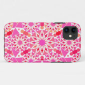 Mandala patroon, tinten roze en koraal Case-Mate iPhone case (Achterkant (horizontaal))