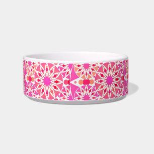 Mandala patroon, tinten roze en koraal voerbakje