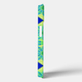 Mandala patroon, turquoise, blauw, kalkgroen Case-Mate iPhone case (Achterkant / Rechts)