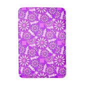 Mandala patroon, violet, orchidee en roze badmat (Voorkant Verticaal)