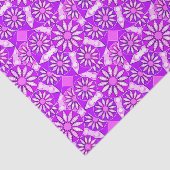 Mandala patroon, violet, orchidee en roze tissuepapier (Detail)