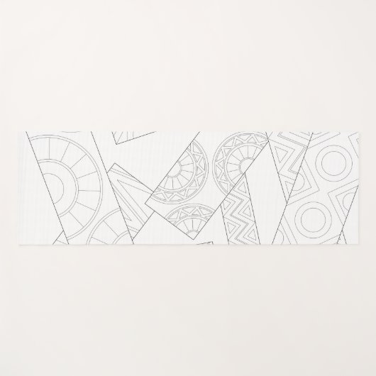 Mandala Patroon Yoga Mat (Voorkant (horizontaal))