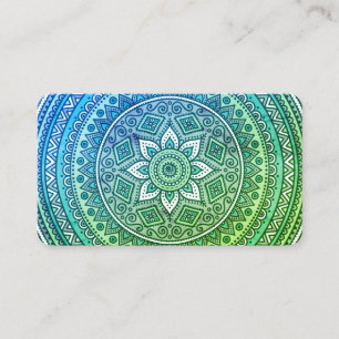 Mandala Patroon Yoga Meditatie Visitekaartje