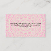 Mandala Patroon | Yoga Zittend Pose Logo Visitekaartje (Achterkant)