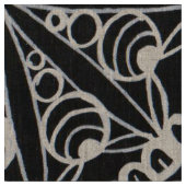 Mandala Patroon Zwarte Stof (Close Up)