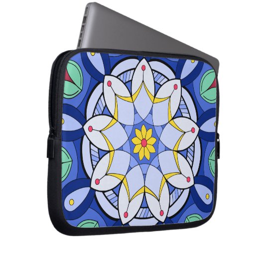 Mandala Pattern 01 Electronics Bag Laptop Sleeve (Voorkant Rechts)