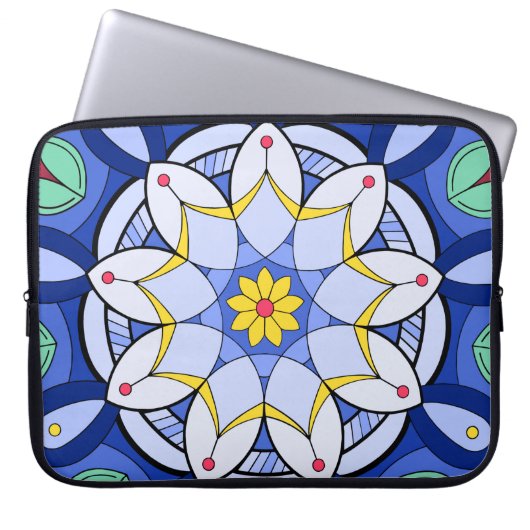 Mandala Pattern 01 Electronics Bag Laptop Sleeve (Voorkant)