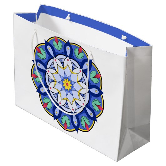 Mandala Pattern 01 Groot Cadeauzakje (Achterkant Gekanteld)