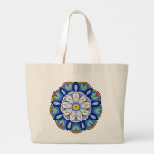 Mandala Pattern 01 Grote Tote Bag (Achterkant)