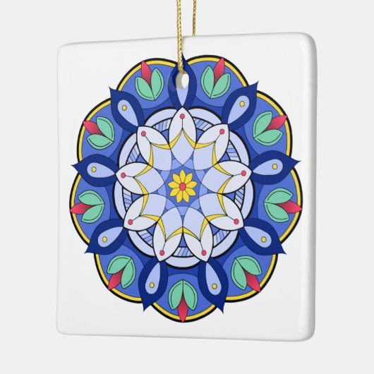 Mandala Pattern 01 Keramisch Ornament (Links)