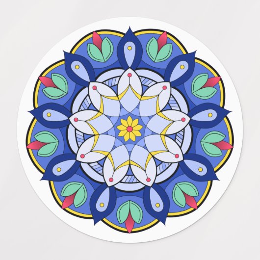 Mandala Pattern 01 Labels (Design 2)