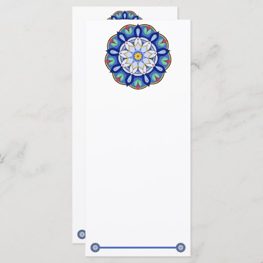 Mandala Pattern 01 Menu (Voorkant / Achterkant)