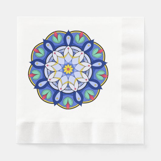 Mandala Pattern 01 Napkin Servet (Voorkant)
