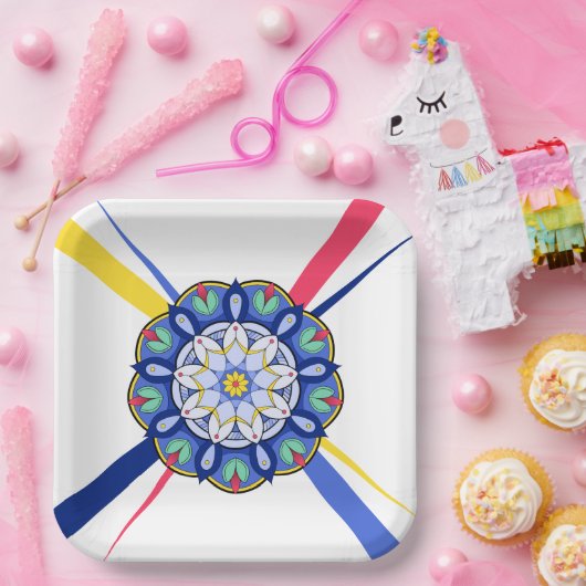 Mandala Pattern 01 Paper Bord (Feest)