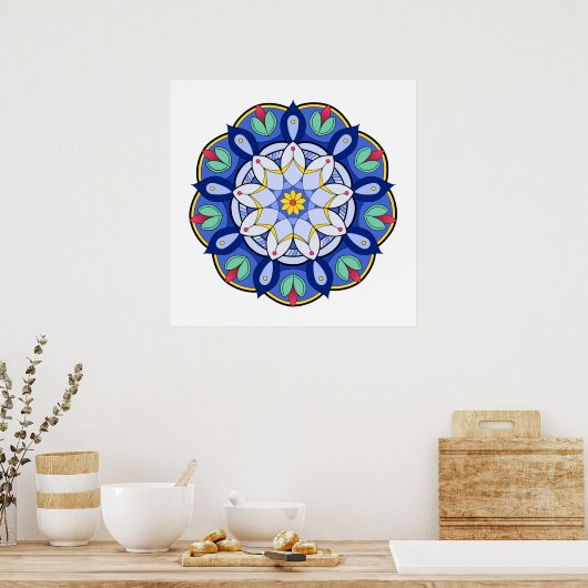 Mandala Pattern 01 Poster (Keuken)