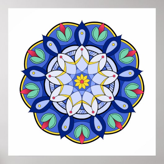 Mandala Pattern 01 Poster (Voorkant)