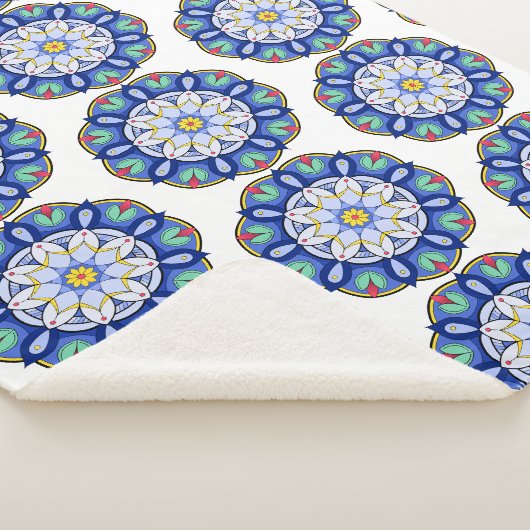 Mandala Pattern 01 Sherpa Deken (3/4)