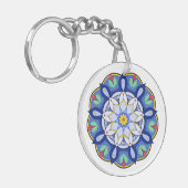 Mandala Pattern 01 Sleutelhanger (Voorkant Links)