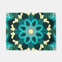Mandala Pattern 02 in aqua