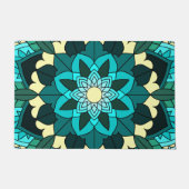 Mandala Pattern 02 in aqua door Mat (Voorkant)