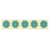 Mandala Pattern 02 in aqua Medium Table Runner Tafelloper (Horizontaal)