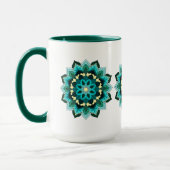 Mandala Pattern 02 in aqua Mok (Links)