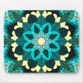Mandala Pattern 02 in aqua Muismat (Voorkant)