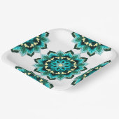 Mandala Pattern 02 in aqua Paper Bord (Gebogen)