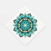 Mandala Pattern 02 in aqua Servet (Hoek)