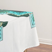 Mandala Pattern 02 in aqua Tablecloth Tafelkleed (Voorbeeld)