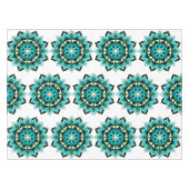Mandala Pattern 02 in aqua Tafelkleed (Voorkant (Horizontaal))