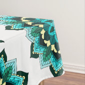 Mandala Pattern 02 in aqua Tafelkleed (Voorbeeld)
