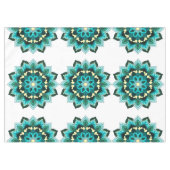 Mandala Pattern 02 in aqua Tafelkleed (Voorkant (Horizontaal))