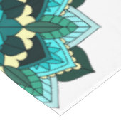 Mandala Pattern 02 in aqua Tafelkleed (Gekanteld)